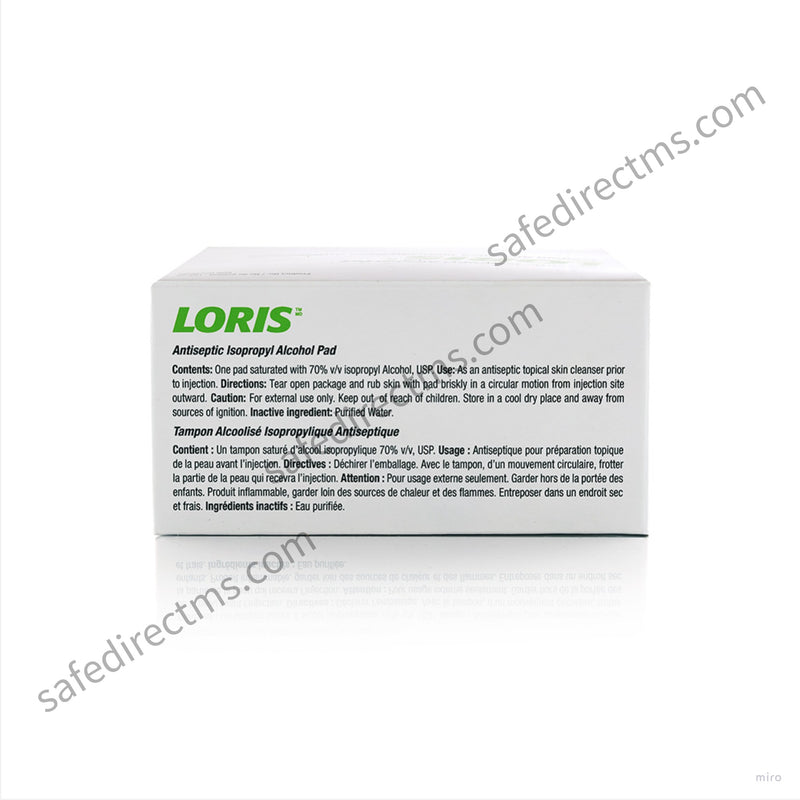 Loris Antiseptic 70% Isopropyl Alcohol Pads